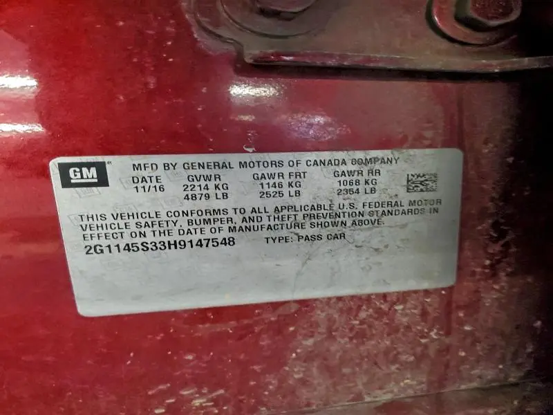 2017 CHEVROLET IMPALA PREMIER  