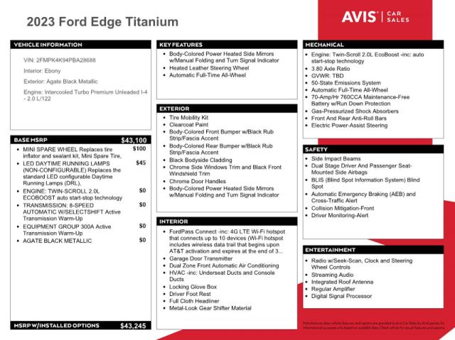 2023 FORD EDGE TITANIUM