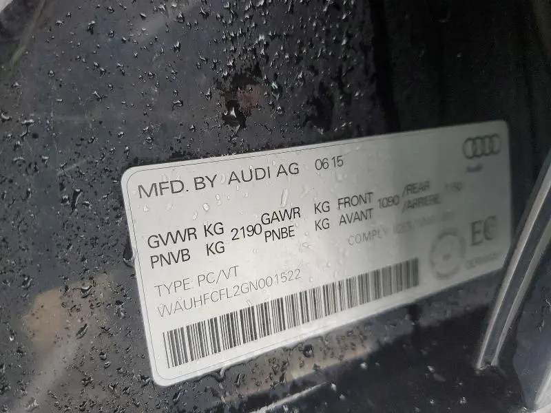 2016 AUDI A4 PROGRESSIV PLUS  