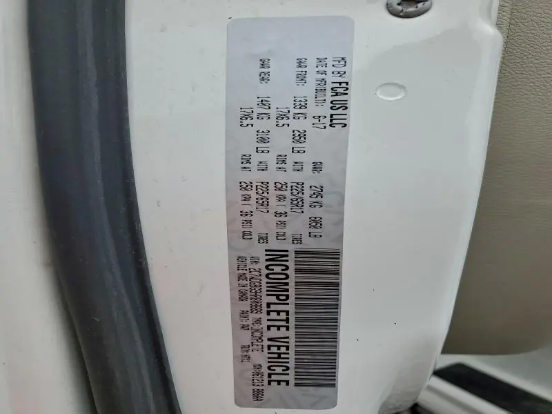 2017 DODGE GRAND CARAVAN SE  