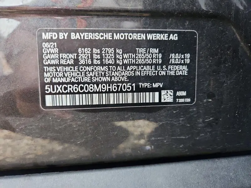 2021 BMW X5 XDRIVE40I  