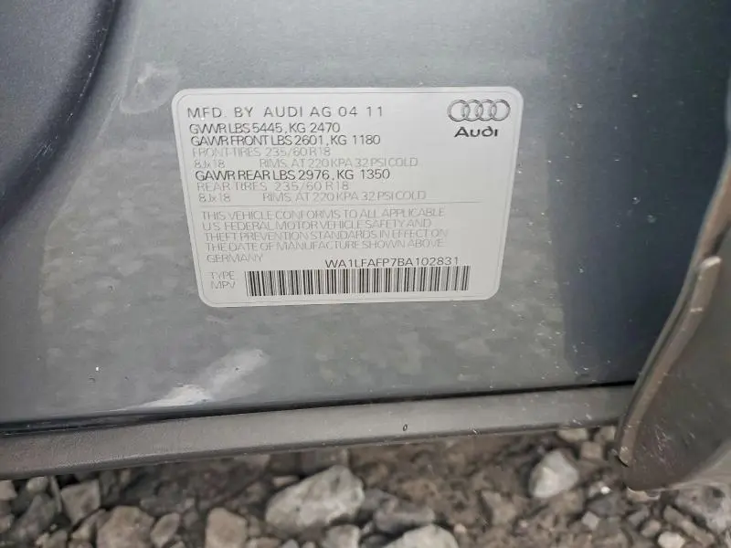 2011 AUDI Q5 PREMIUM PLUS  
