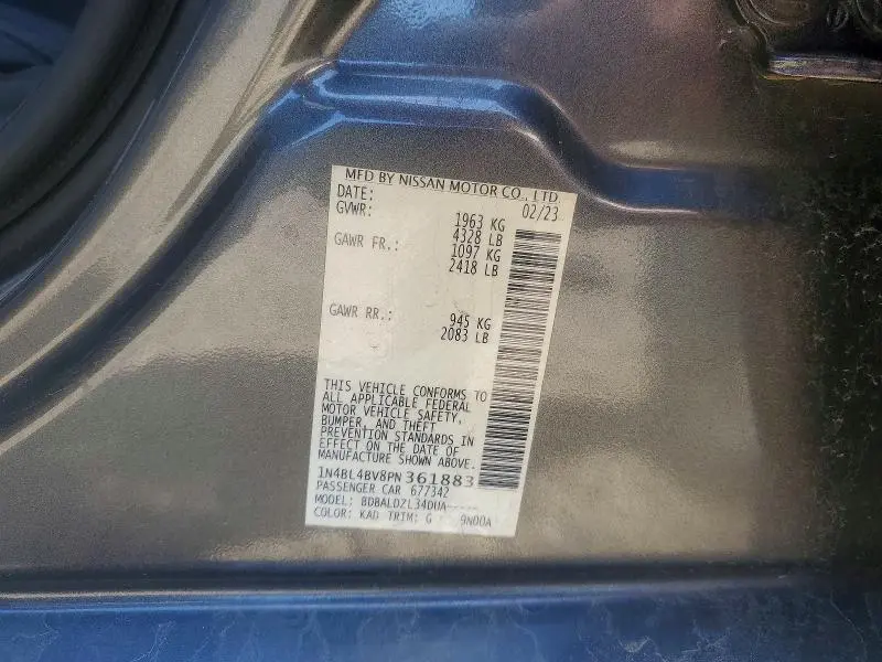 2023 NISSAN ALTIMA S  
