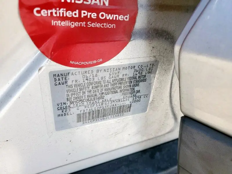 2018 NISSAN KICKS S  