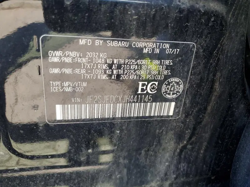 2018 SUBARU FORESTER 2.5I PREMIUM  