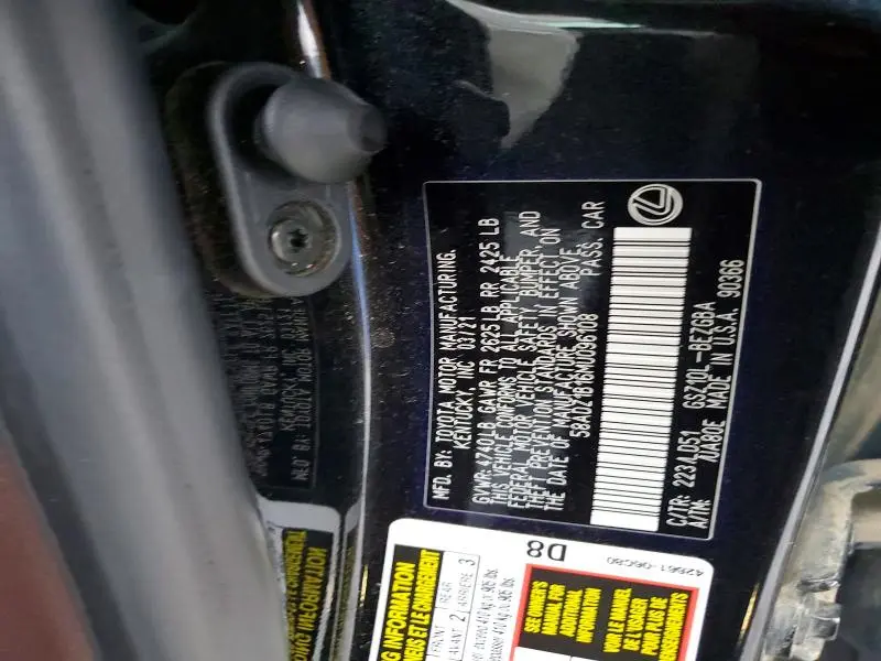 2021 LEXUS ES 350 BASE  