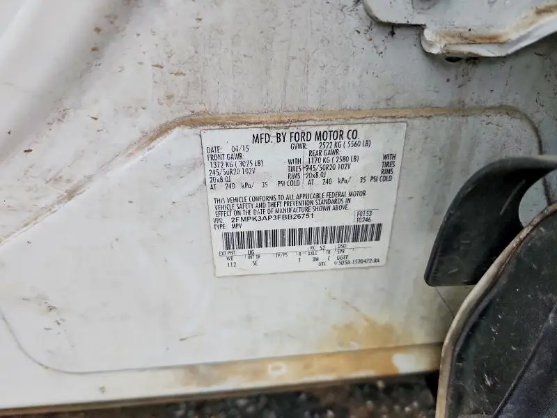 2015 FORD EDGE SPORT  