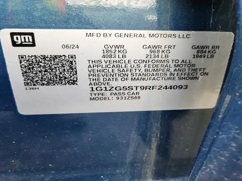 2024 CHEVROLET MALIBU RS  