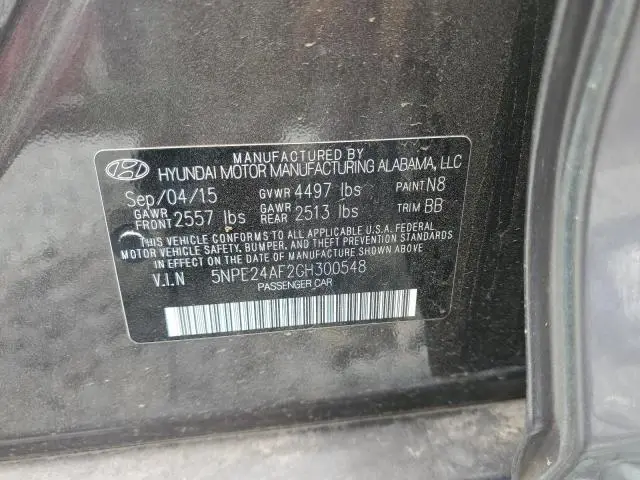 2016 HYUNDAI SONATA SE  