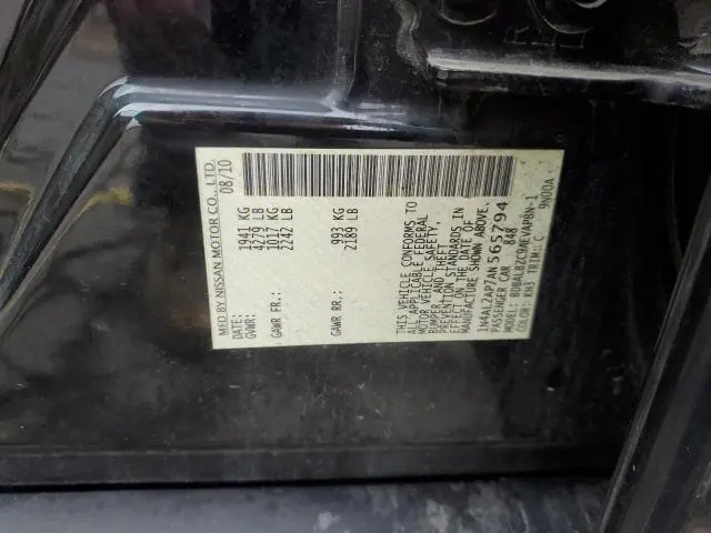 2010 NISSAN ALTIMA BASE  