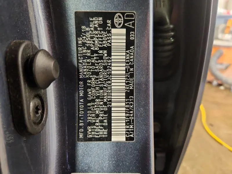 2018 TOYOTA COROLLA LE  