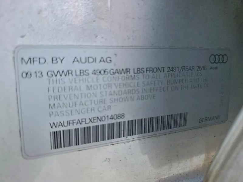 2014 AUDI A4 PREMIUM PLUS  