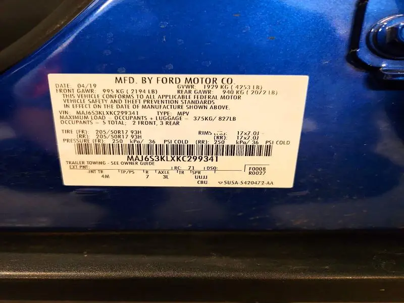 2019 FORD ECOSPORT TITANIUM  