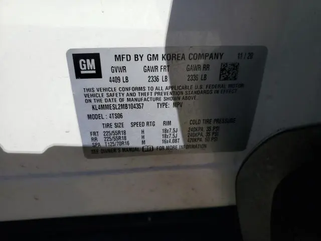 2021 BUICK ENCORE GX SELECT  