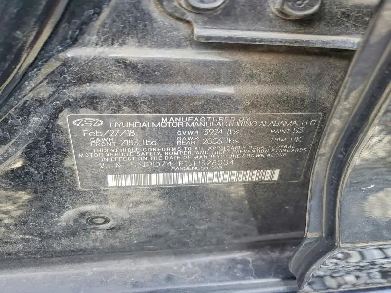 2018 HYUNDAI ELANTRA SE  