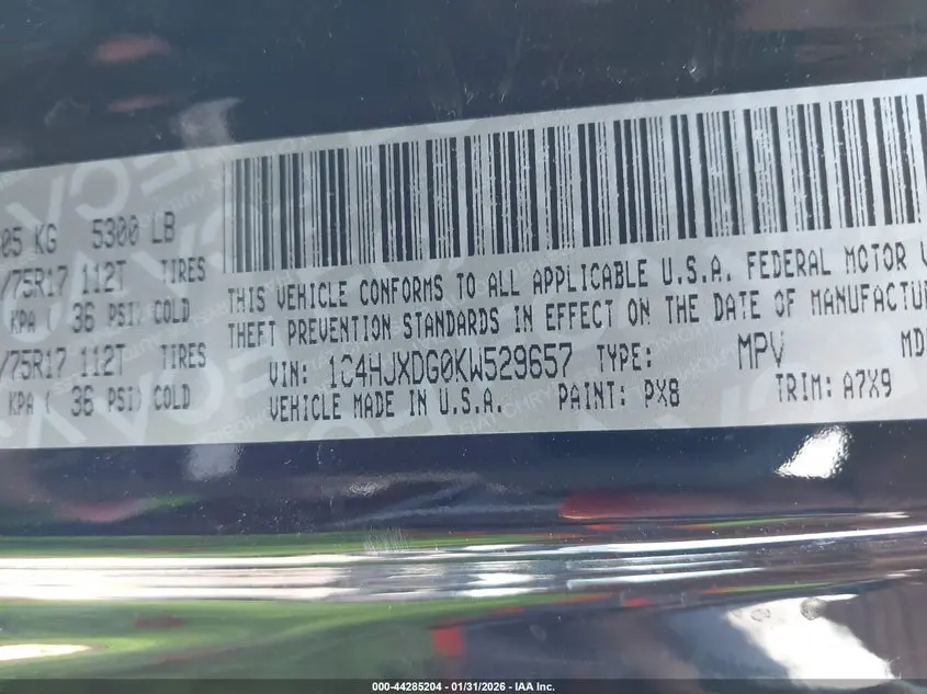 2019 JEEP WRANGLER UNLIMITED SPORT S 4X4