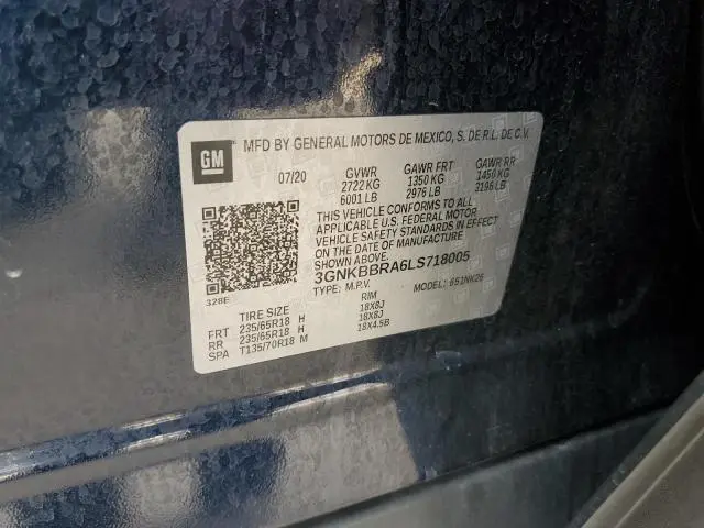 2020 CHEVROLET BLAZER 1LT  