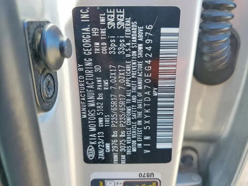 2014 KIA SORENTO LX  