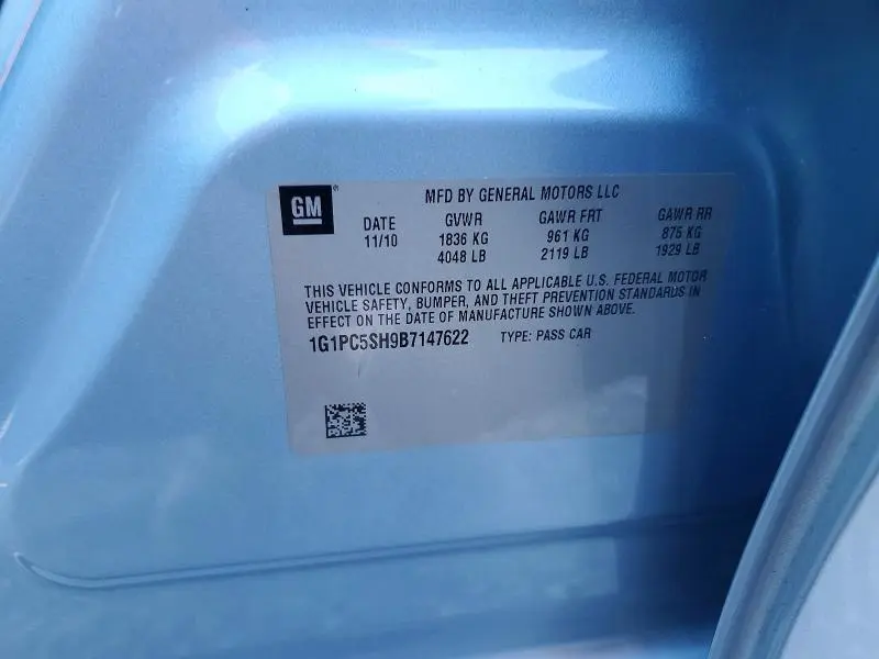 2011 CHEVROLET CRUZE LS  