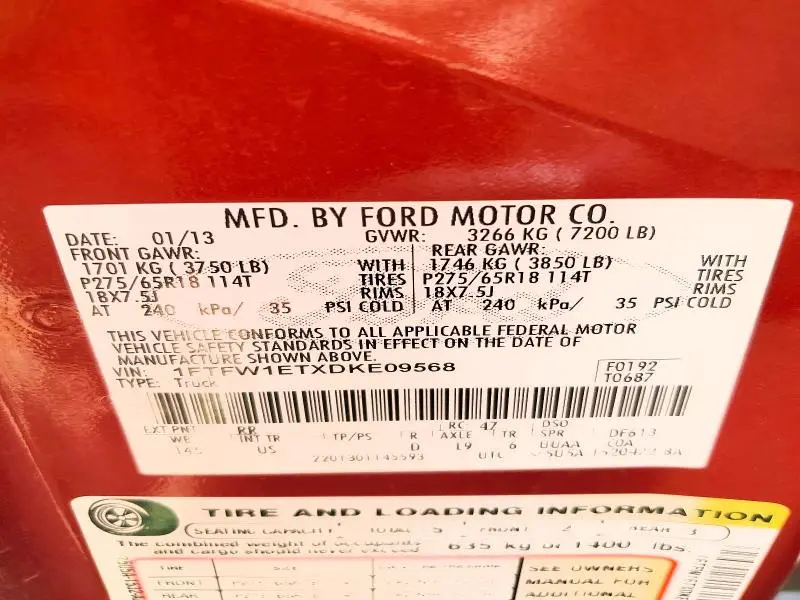 2013 FORD F150 SUPERCREW  