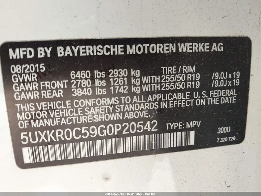 2016 BMW X5 XDRIVE35I