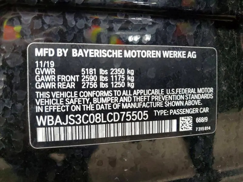 2020 BMW 540 XI  