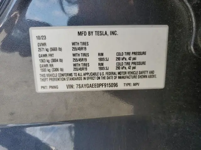 2023 TESLA MODEL Y   