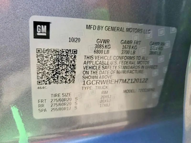 2021 CHEVROLET SILVERADO C1500 CUSTOM  