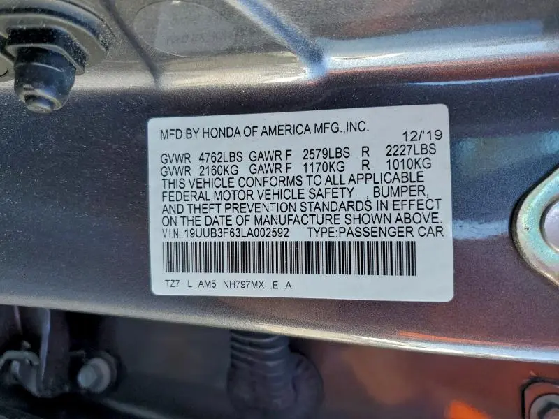 2020 ACURA TLX TECHNOLOGY  