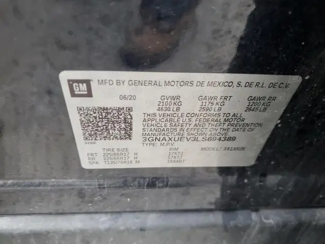 2020 CHEVROLET EQUINOX LT  