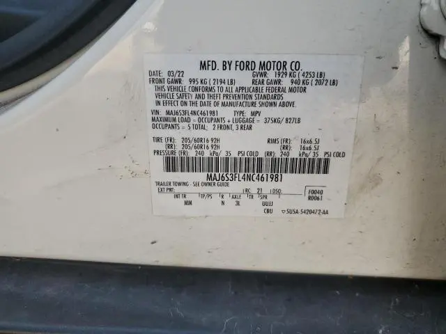 2022 FORD ECOSPORT S  