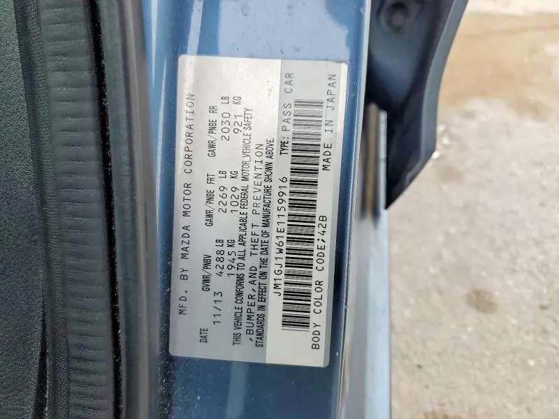 2014 MAZDA 6 GRAND TOURING  