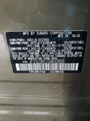 2025 SUBARU FORESTER LIMITED  