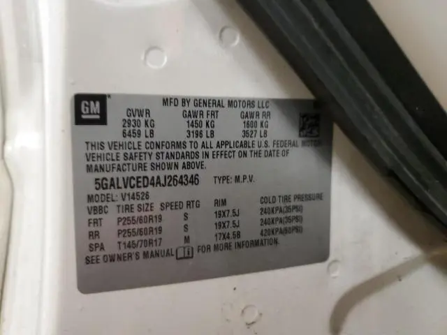 2010 BUICK ENCLAVE CXL  