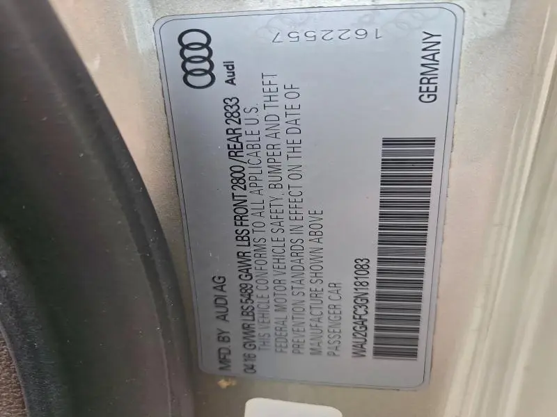 2016 AUDI A7 PRESTIGE  