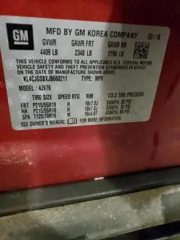 2018 BUICK ENCORE ESSENCE  