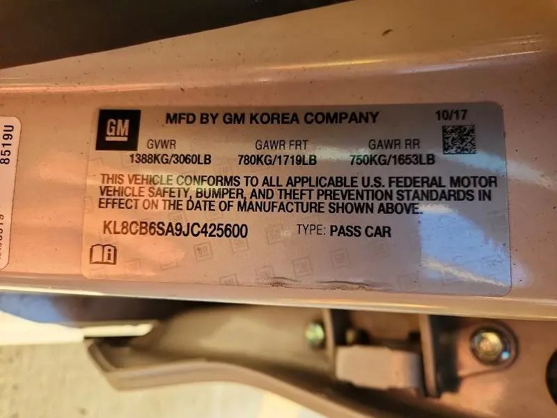 2018 CHEVROLET SPARK LS  