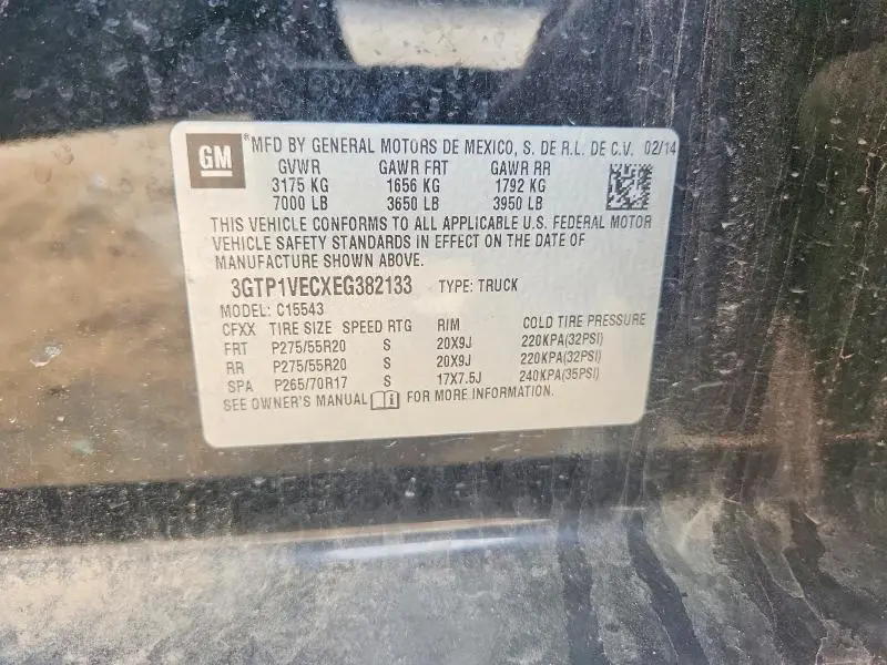 2014 GMC SIERRA C1500 SLT  