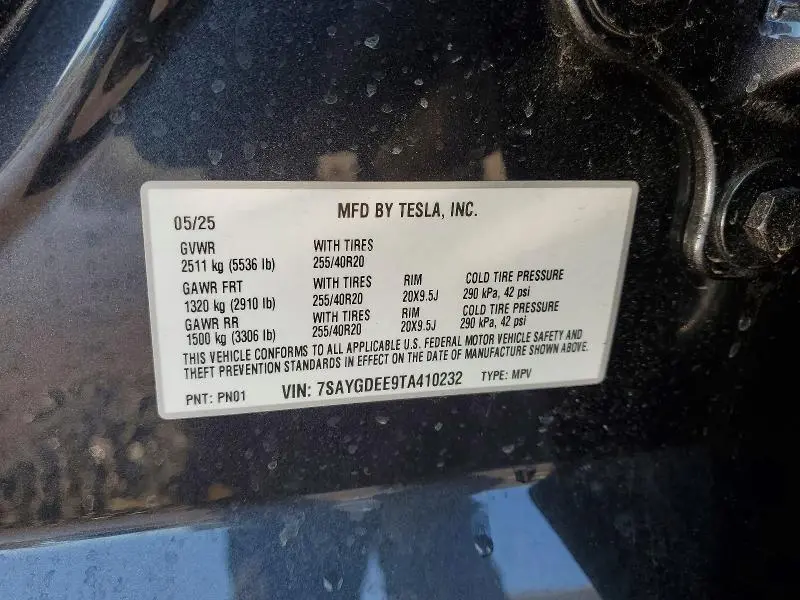 2026 TESLA MODEL Y   