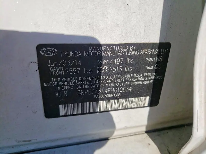 2015 HYUNDAI SONATA SE  