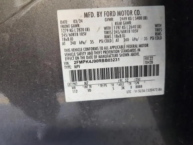2024 FORD EDGE SEL  