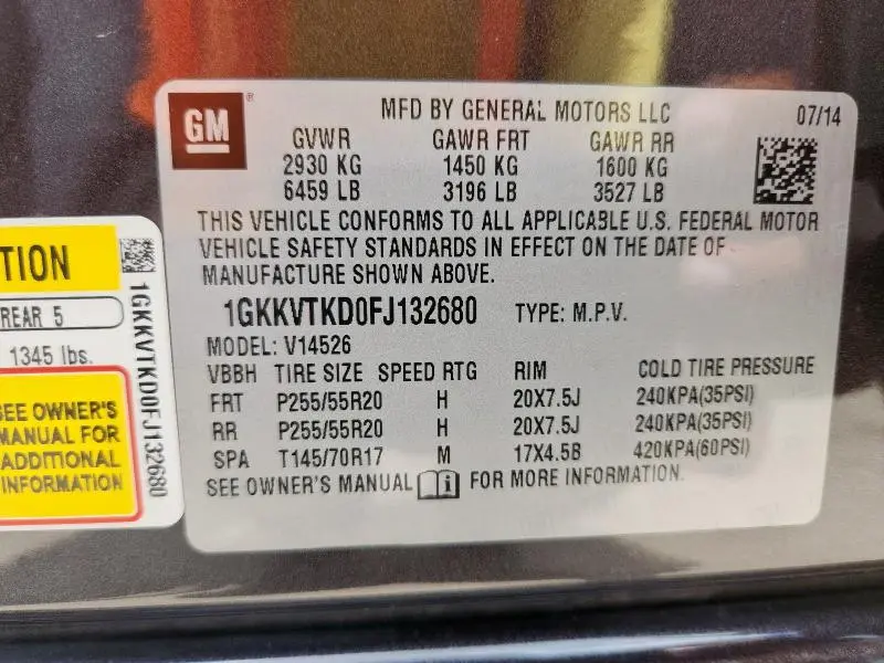 2015 GMC ACADIA DENALI  
