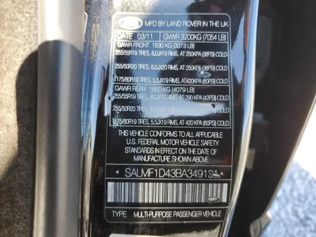 2011 LAND ROVER RANGE ROVER HSE LUXURY  