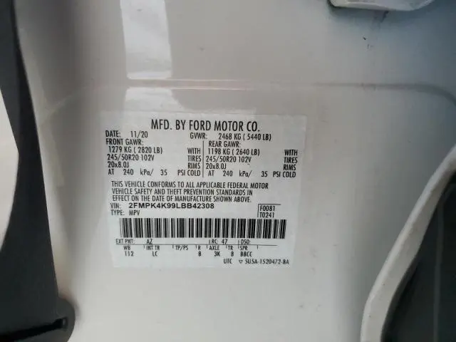 2020 FORD EDGE TITANIUM  