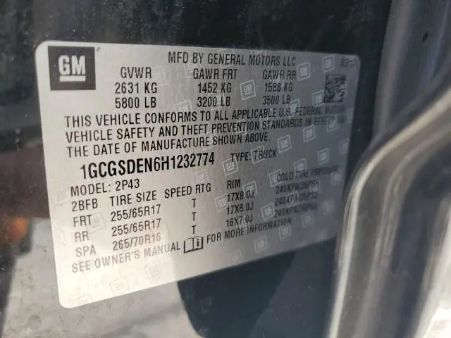 2017 CHEVROLET COLORADO Z71  