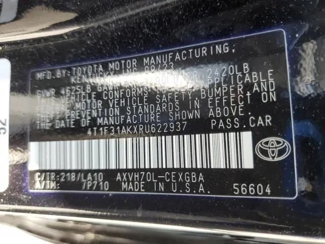 2024 TOYOTA CAMRY XLE  