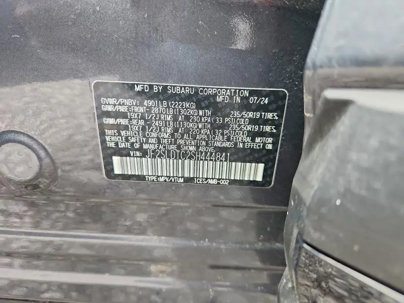 2025 SUBARU FORESTER TOURING  