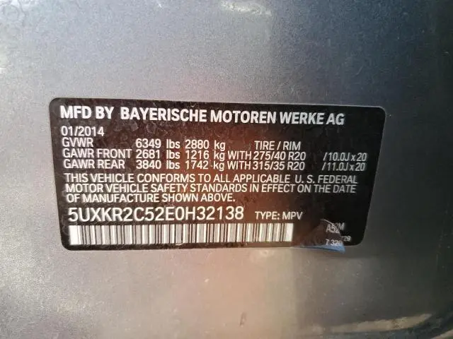 2014 BMW X5 SDRIVE35I  