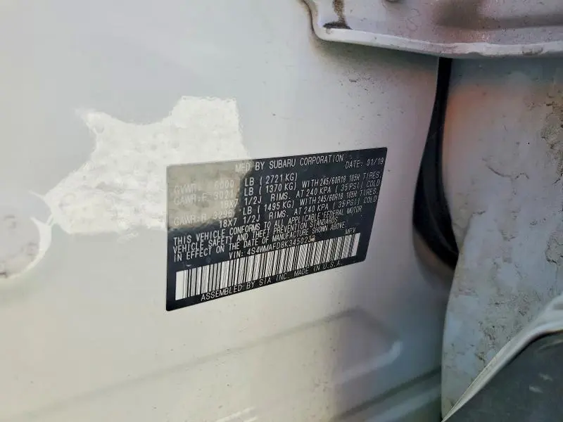 2019 SUBARU ASCENT PREMIUM  
