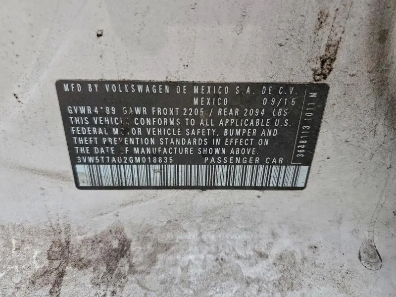 2016 VOLKSWAGEN GTI S/SE  